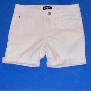 White Kidpik girls shorts